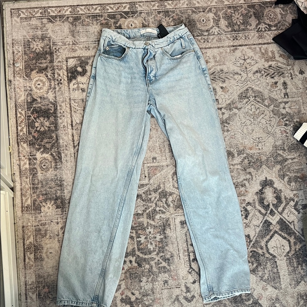 Good American Light Blue Straight Leg Jeans